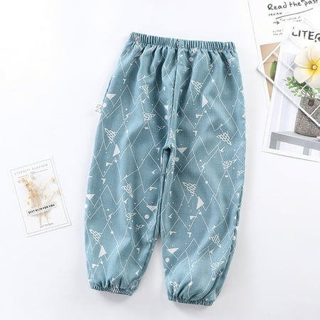 

Hunpta Pants Baby Print Cartoon Girls Born Summer Boys Breathable Boys Pants