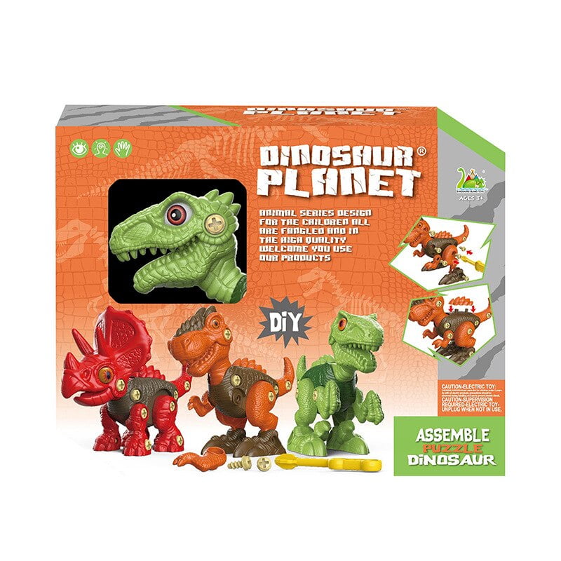 Childs Holzbau Modell 3D Puzzles DIY Spielzeug Geduldspiele Of Dinosaur Tyra 