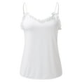 thumbnail image 2 of Fengqque Womens Fashion Lace Satin Tank Tops Ladies Sexy Cami Vest Clubwear, 2 of 5