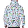 thumbnail image 7 of Kdxio Cartoon Animals Print Mens Casual Hooded Collar Drawstring Hoodies Pullover Sweatshirts Casual Long Sleeve Shirts-3X-Large, 7 of 7