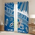 thumbnail image 2 of Erosebridal Football 30%-50% Blackout Curtains 2 Panels,(42Wx84L) Detroit Curtains Gifts for Football Fans Football City Room Darkening 30%-50% Blackout Curtain Rugby Sports Window Treatments, 2 of 5