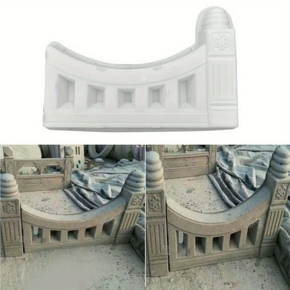 Plastic Garden Fence Clay Mold Concrete Plaster Brick Reusable Parks Pouring Stepping Stone Molds Flower Beds Decor Easy to Demould