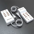 thumbnail image 2 of 10-Port USB C + USB A Charger, Portable USB Charging Station, Compatible with iPhone, iPad, AirPods, Apple Watch, Android Phone Tablet, Game Console, 2 of 13