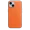 Orange, variant on Genuine Apple Leather Case for iPhone 14 Leather Case Skin Cover W/MagSafe Midnight