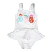 Baby Banz Tankini One-Piece Girls Swimsuit - Pineapple (Size 1)