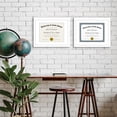 thumbnail image 5 of Americanflat 11x14 Diploma Frame with Shatter-Resistant Glass with 8.5x11 Mat 2 Pack Display Documents - White, 5 of 5
