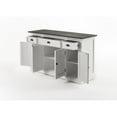thumbnail image 5 of NovaSolo Halifax Mahogany Wood Buffet with 4 Doors 3 Drawers in White, 5 of 24