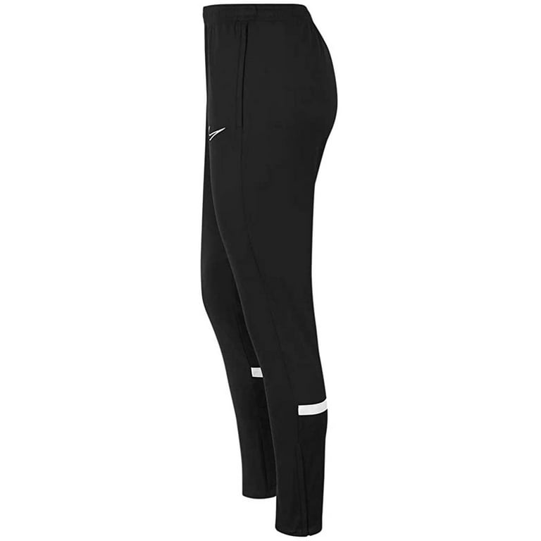 Nike Women's Academy 21 Dri-Fit Knit Pant, CV2665-010 Black/White, MD 