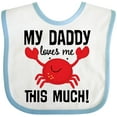 thumbnail image 3 of Inktastic Daddy Loves Me Childs Crab Boys or Girls Baby Bib, 3 of 4