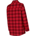 thumbnail image 3 of Women's College Concepts Red/Black Chicago Bulls Boyfriend Button-Up Nightshirt, 3 of 3