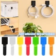 thumbnail image 4 of 20pcs Self Adhesive Cable Ties Wire Organizer Cord Adjustable Hook and Loop Cable Clips Bundlers Cable Organizers for Kitchen Appliances Cord Wrap Cable Clips Keeper Cable Holder Straps, 4 of 4