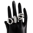 thumbnail image 2 of Yoyauz Women's Stackable Rings, Yellow Gold Plated 18K Open Stacked Knuckle Ring Set with Adjustable Thick Seal Rings, Perfect for Gifting, 2 of 6