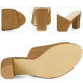 thumbnail image 4 of Unique Bargains Slide Heels Mules Slip on Block Heel Sandals for Women, 4 of 6