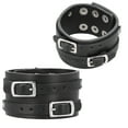 thumbnail image 2 of 2 uds Pulsera Ancha de Cuero Bling Bling Ajustable Punk Color como se muestra, 2 of 12