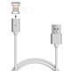 thumbnail image 4 of Cable USB Lightning LED magnético Cable de carga de alta velocidad para teléfono inteligente para Iphone (dorado), 4 of 9