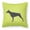 Green, variant on Carolines Treasures BB3760PW1818 Doberman Pinscher Checkerboard Blue Fabric Decorative Pillow