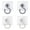 White 2PCS & Grey 2PCS, variant on Ceiling Hooks Wall Hooks, Heavy Duty Hooks for Hanging, Under Cabinet Hooks, Sticky No Drill Ceiling Hooks for Kitchen Bathroom Bedroom Wall Holder 4PCS