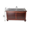 thumbnail image 5 of Trunk Style Wooden Chest with Hidden Storage, Dark Brown- Saltoro Sherpi, 5 of 5