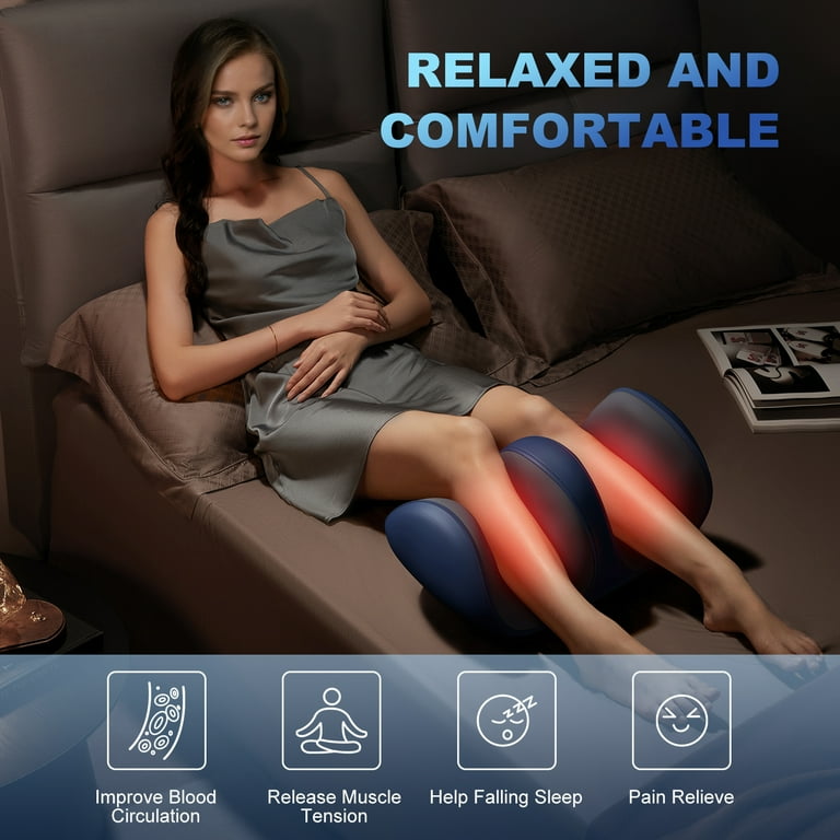 Shiatsu Foot Massager With Heat, Snailax Soothing Vibration Foot Warmer With App Control Size 13 Gifts