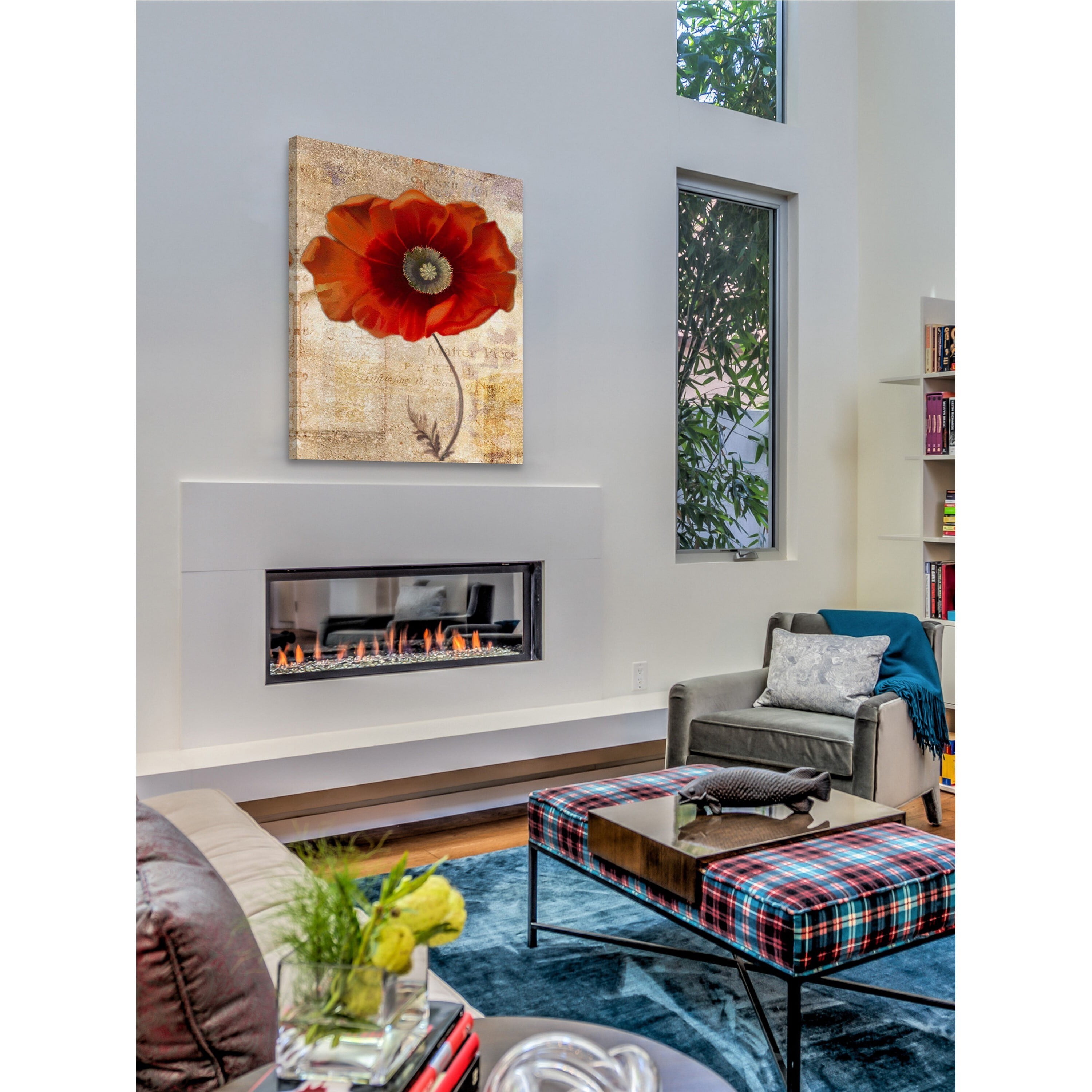 "Red Masterpiece II" Painting Print on Wrapped Canvas