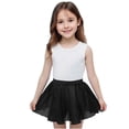 thumbnail image 4 of BRGZLK Kids Girls Ballet Skirts Summer Elastic Waist Lightweight Mesh Breathable Comfortable Chiffon Solid Color Dance Practice Tulle Skirt for Teen Girls Black 10-11 Years, 4 of 6