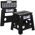 thumbnail image 1 of Taburete plegable Delxo de 33 cm antideslizante, 2 unidades, negro, 1 of 8
