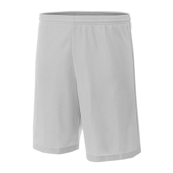 A4 Lined Micromesh Short For Men in Silver | N5184