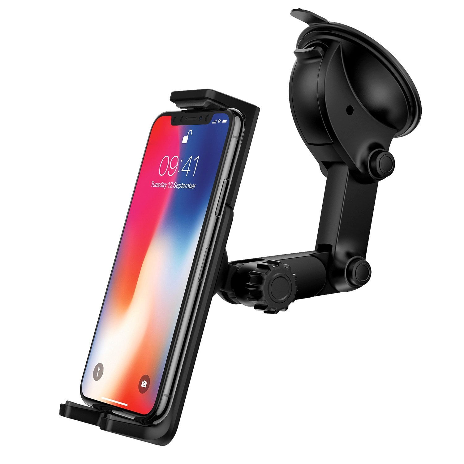 Phone Car Holder Mount RAXFLY Dashboard Cell Phone Holder for Car Universal Anti-Slip Silicone Suction Pad Dashboard Mount Stand Compatible with iPhone 11 Samsung S20 S10 Plus All Smartphones