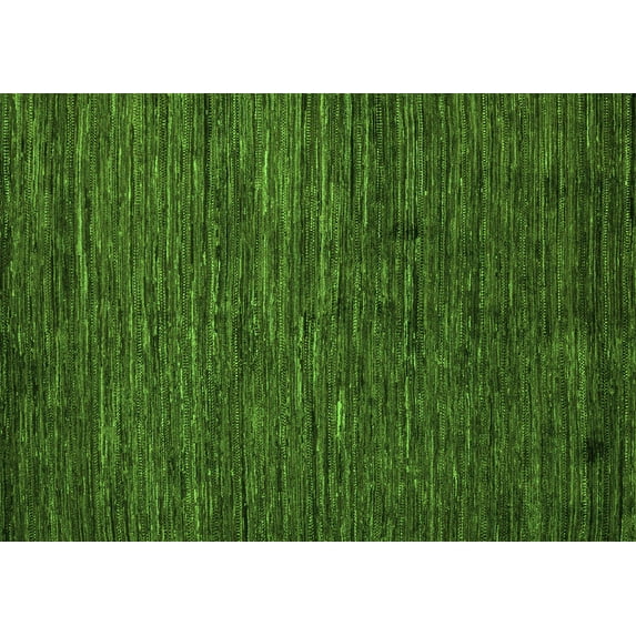 Ahgly Company Indoor Rectangle Abstract Green Modern Area Rugs, 7' x 10'