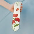 thumbnail image 2 of Men's Rustic Floral Necktie - Vintage Farmhouse Bloom Satin Wedding Tie, 2 of 5