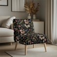 thumbnail image 3 of HELLHERO Cooling Armless Chair Slipcover Dustproof Stain Protection Armless Accent Chair Soft Cover for Home, Mushroom Pattern, 3 of 8