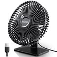 thumbnail image 1 of GAIATOP-ventilador de escritorio USB, dispositivo de refrigeración portátil con ajuste de rotación de 90 °, 4 velocidades, Ultra silencioso, potente, Mini ventiladores de Mesa para el hogar y la Ofici qym unisex, 1 of 2