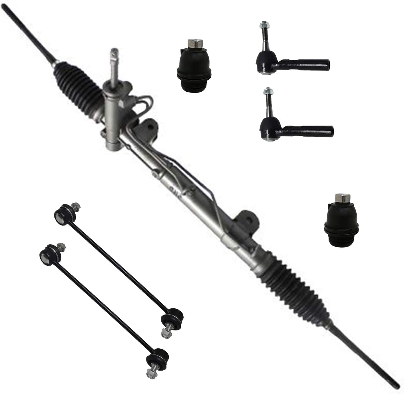 Compass Patriot FWD 7pc Rack & Pinion Front Lower Control Arms
