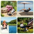 thumbnail image 7 of Hammock Camping Chair with Footrest, Camping Chair with Stand, Swinging Chair, Camping Chair, with Cup Holder, Side Pocket, Heavy Duty (2-Pack), 7 of 7