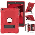 thumbnail image 4 of iPad 10.2 Case with Soft Screen Protector, iPad 8th Generation Case, iPad 7th Generation Case, Dteck Heavy Duty Hybrid Rugged Shockproof Case with Kickstand for iPad 10.2-inch 2020/2019, Red, 4 of 6