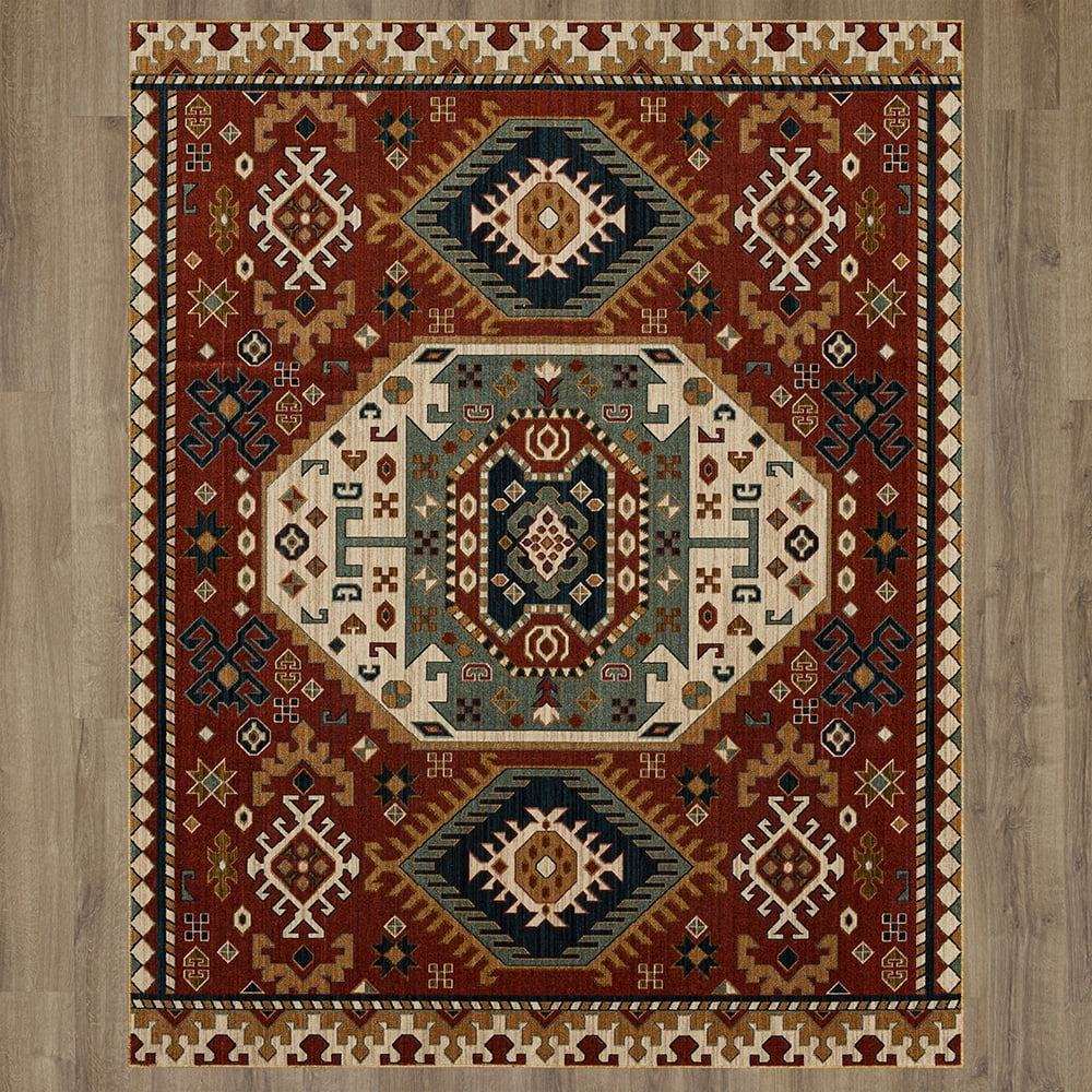 Mohawk Home Pattern Lane Woven Indoor Area Rug, Red, 2' x 3'