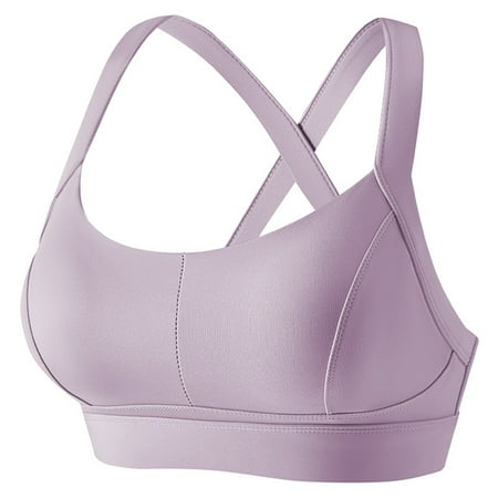 WMTBSRSW Big Sales Sports Bras for Women Criss-Cross Back Padded Workout Tank Tops Medium Support Crop Tops Square Neck Yoga Wireless Full Coverage Sports Bra