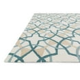 thumbnail image 2 of Loloi Francesca 3'6" x 5'6" Hand Hooked Rug in Ivory and Teal, 2 of 2
