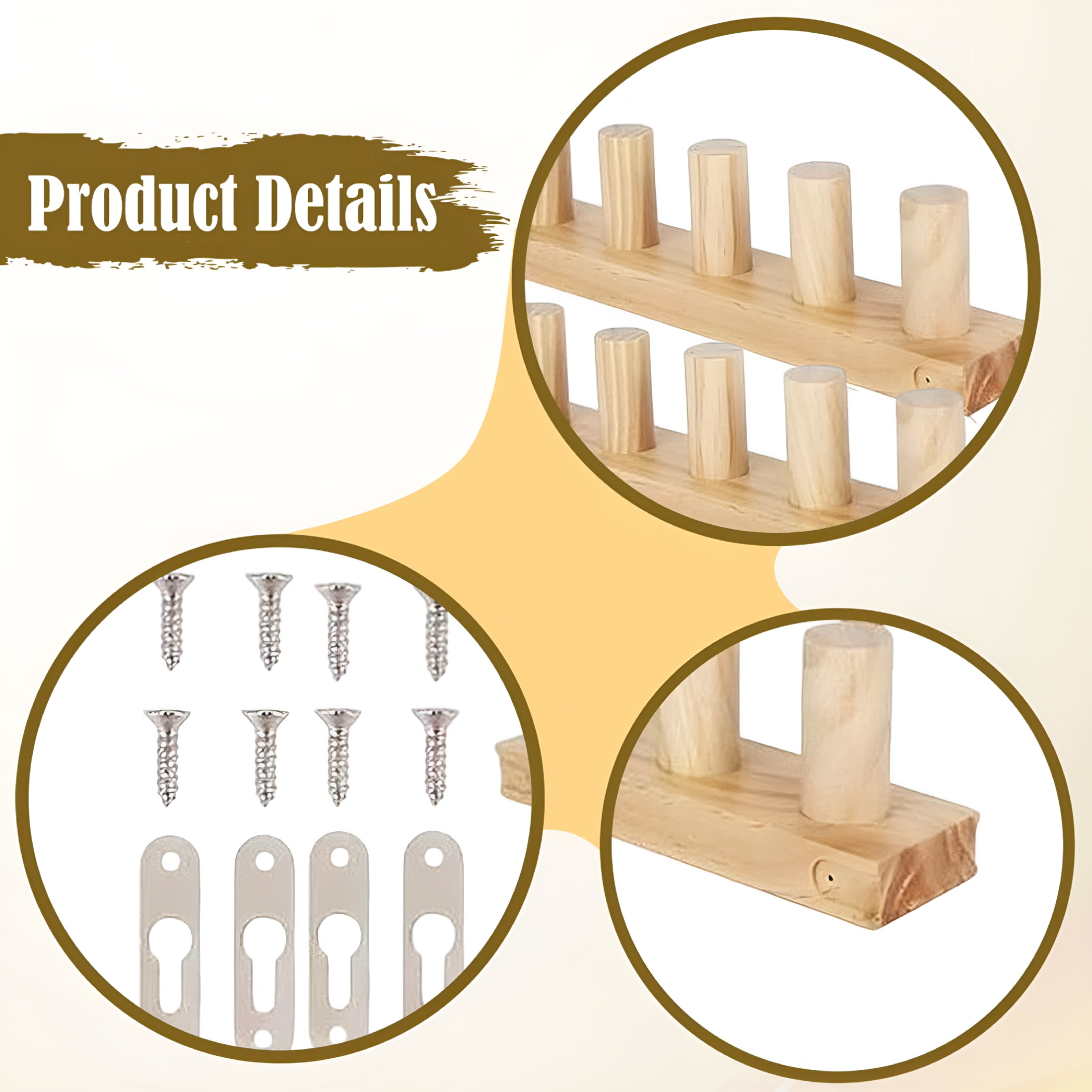 TUWAFE 2026 New Chunky Knitting Loom Gifts Beginners Yarn Craft Darning Loom Portable Wooden Blanket Loom 3 Piece