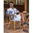 thumbnail image 4 of COOFANDY Men's Hawaiian Shirt Summer Beach Casual Short Sleeve Button Down Shirts Printed Clothing, 4 of 6