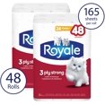 thumbnail image 3 of 48 Double Equal 96 Rolls, 165 Bathroom Tissues Per Roll, Royale 3 Ply Strong Toilet Paper, 3 of 3