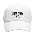 thumbnail image 4 of Womens Hat Women Letter Embroidered Soft Top Baseball Cap Face White M, 4 of 4