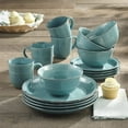 thumbnail image 2 of American Atelier 16 Piece Madelyn Blue Dinnerware Set, Aqua, 2 of 3