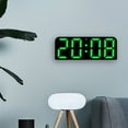 thumbnail image 6 of [Kchsji Large Digital Wall Clock Temperature Humidity LED Display 12/24H Auto Alarm Snooze Night Light Table Clock for Home Office Kitchen Living Room Study Bedroom Decor Time Use], 6 of 7