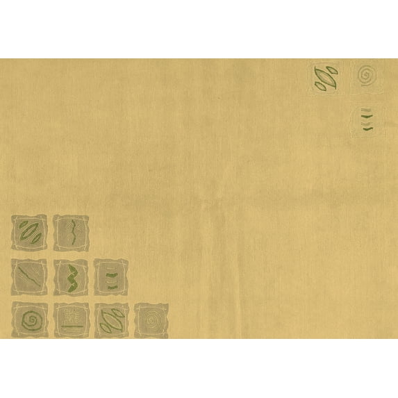 Ahgly Company Indoor Rectangle Abstract Brown Modern Area Rugs, 5' x 7'