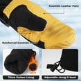 thumbnail image 2 of OZERO Winter Warm Gloves, Thermal Snow Mittens for Men Women, Skiing Snowmobiling Snow Shoveling, 2 of 6