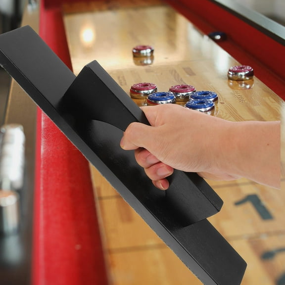 NICERIO Black Shuffleboard Clean Brush Lightweight Table Accessory for Sand and Puck Maintenance