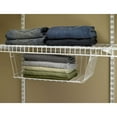 thumbnail image 3 of ClosetMaid 17 In Wide Hanging Basket for Wire Shelving, White (2 Pk), 3 of 6