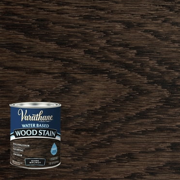 Dark Walnut, Varathane Water-Based Wood Stain-381119, Quart