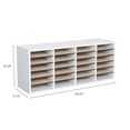 thumbnail image 6 of Wood Adjustable Literature Organizer, 24Compartment, Gray, 6 of 6